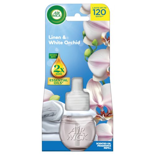 AirWick el. n�hradn� n�pl� Pr�dlo a B�l� orchidej 19 ml AirWick el. n�hradn� n�pl� Pr�dlo a B�l� orchidej 19 ml